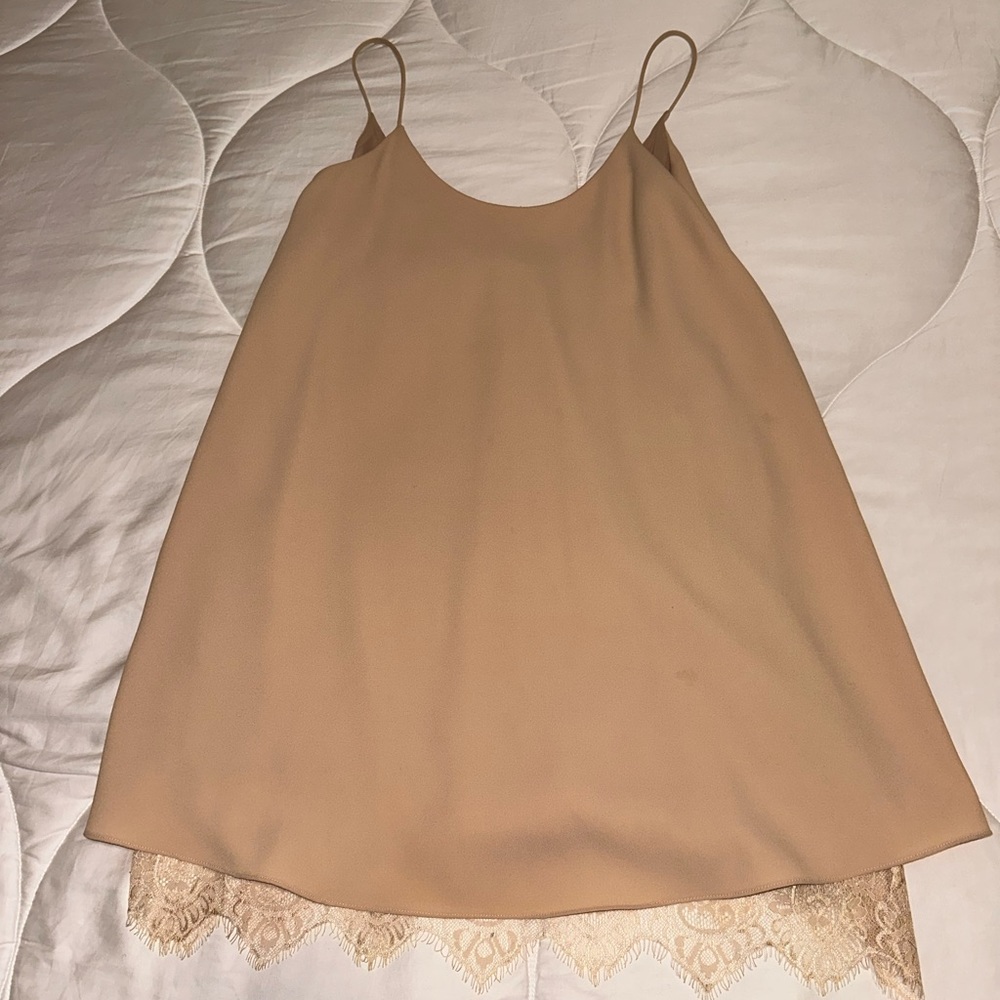 Beige Lace Dress
